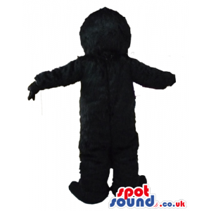 Fierceful black gorilla with sharp teeth - Custom Mascots