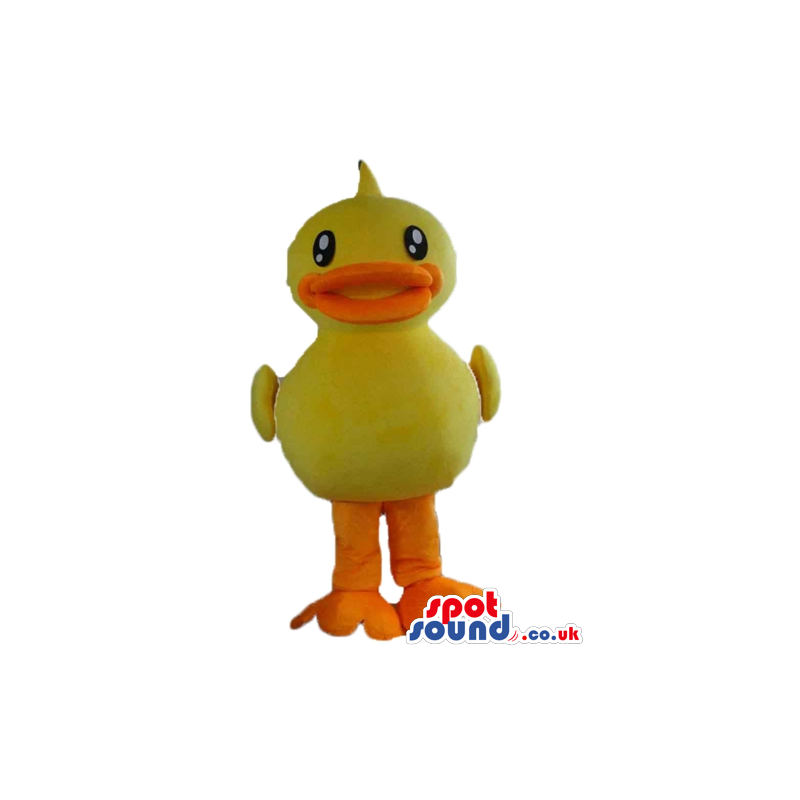 Yellow duck with orange beak and legs and black eyes - Custom