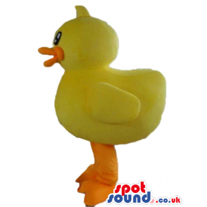 Yellow duck with orange beak and legs and black eyes - Custom