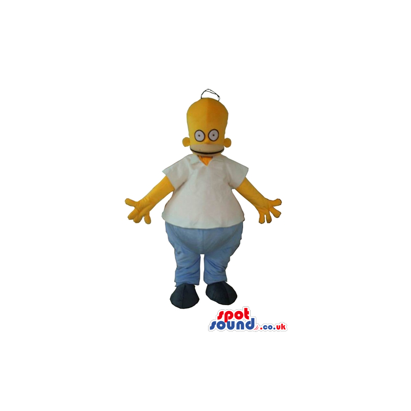 Mascots - SPOTSOUND UK - Homer simpson wearing Sizes L (175-180CM)