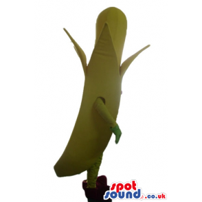 Smiling yellow banana with green hands and red shoes - Custom