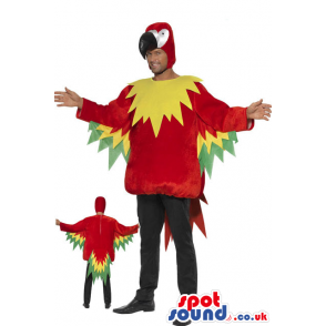 Awesome Big Parrot Adult Size Costume Or Plush Mascot - Custom