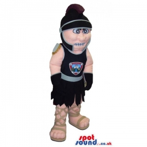 SPOTSOUND UK Mascot of the day : Ancient Roman Soldier Mascot Wearing A Black Helmet And Armor. Discover our #spotsound #uk #mascots and all other Human Mascotson our webiste : https://bit.ly/3sKy4o1508. #mascot #costume #party #marketing #events #mascots https://www.spotsound.co.uk/human-mascots/3874-ancient-roman-soldier-mascot-wearing-a-black-helmet-and-armor.html