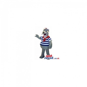 SPOTSOUND UK Mascot of the day : Grey Seal Water Animal Mascot Wearing Sailor Clothes. Discover our #spotsound #uk #mascots and all other Mascots sealon our webiste : https://bit.ly/3sKy4o1527. #mascot #costume #party #marketing #events #mascots https://www.spotsound.co.uk/mascots-seal/3893-grey-seal-water-animal-mascot-wearing-sailor-clothes.html