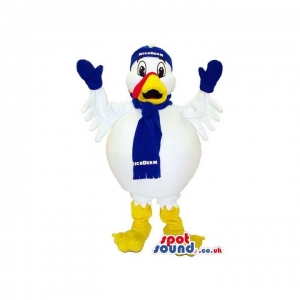 SPOTSOUND UK Mascot of the day : White Big Bird Mascot Wearing A Winter Scarf And Hat. Discover our #spotsound #uk #mascots and all other Mascot of birdson our webiste : https://bit.ly/3sKy4o1516. #mascot #costume #party #marketing #events #mascots https://www.spotsound.co.uk/mascot-of-birds/3882-white-big-bird-mascot-wearing-a-winter-scarf-and-hat.html